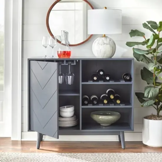 Vivian Mid-Century Modern Wine Buffet - Buylateral image {2}