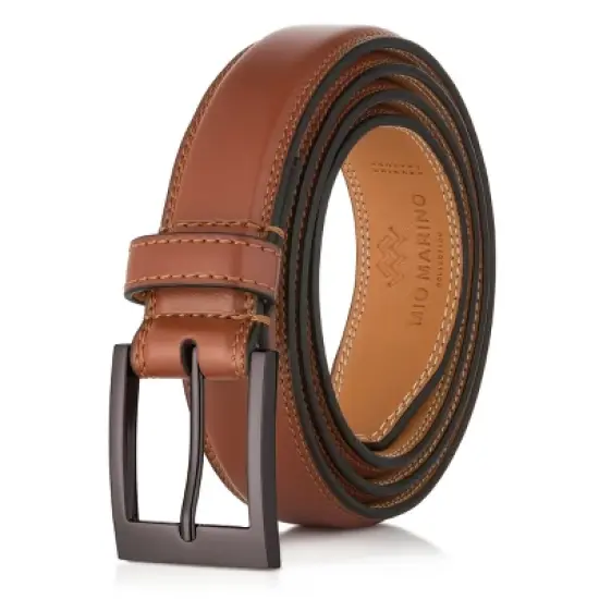 Men's Dual Hoop Leather Belt image {19}