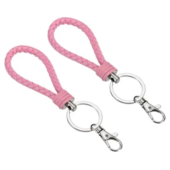 Unique Bargains Plastic Wear-resistant ID Card Wristlet Keychains 2 Pcs image {10}