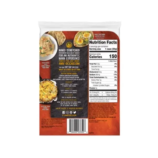 Stonefire Garlic Mini Naan - 4ct image {1}