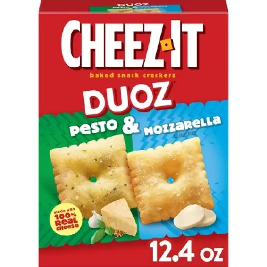 Cheez-It Crackers Duoz Pesto & Mozzarella - 12.4oz image {10}