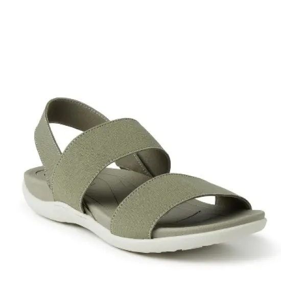 Dearfoams Women's Sloane Low Foam Back Strap Sandal image {8}