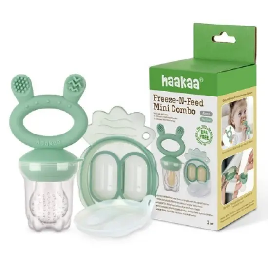 haakaa Silicone Freeze-N-Feed Mini Combo - Green image {8}