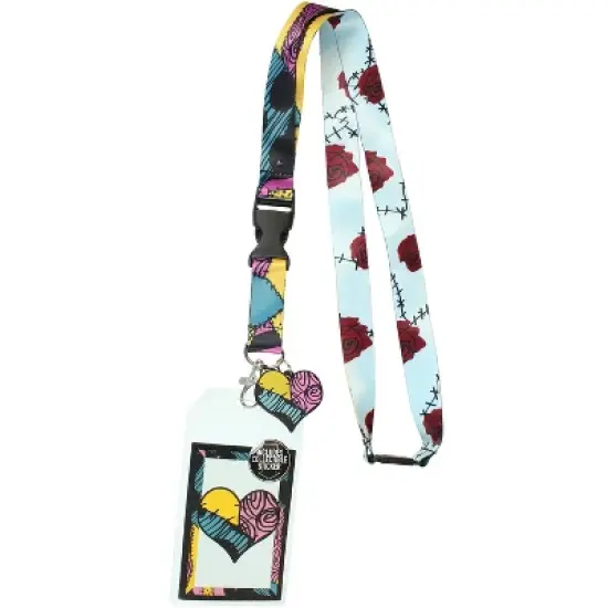 Nightmare Before Christmas Sally ID Lanyard Badge Holder With 1.5" Charm Pendant image {4}