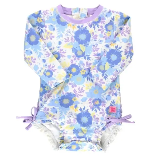 RuffleButts Baby Girls Long Sleeve One Piece image {4}