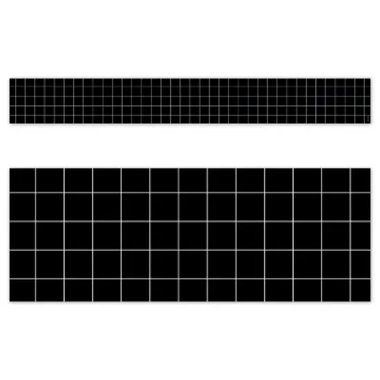 Creative Teaching Press&reg; Core Decor Window Pane on Black EZ Border, Bulletin Board Border, 48 Feet Per Pack, 3 Packs image {1}