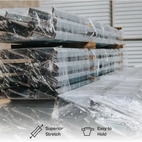 PSBM 12 Rolls 5"x1000 80 Gauge BLUE Shrink Wrap Stretch Film with handle Heavy Duty image {4}