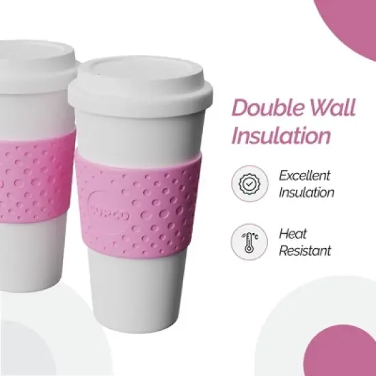 Copco Acadia Travel Mug, Bubble Gum - 2-Pack image {2}