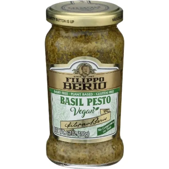 Filippo Berio Vegan Basil Pesto - Case of 6 - 6.7 oz image {1}