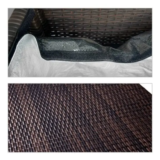 154gal Steel Deck Box Brown - Teamson Home image {4}