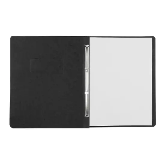 Oxford Paper Report Cover Large 2 Prong Fastener Letter 3" Capacity Black 25/Box 5730105 image {2}