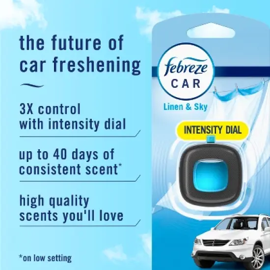 Febreze Car Clips Sidecap - Linen & Sky image {2}