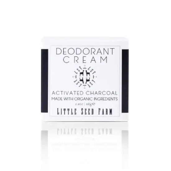 Little Seed Farm All-Natural Deodorant Cream &ndash; (2.4 oz) | Aluminum-Free, Paraben-Free Activated Charcoal Deodorant for Women & Men image {2}