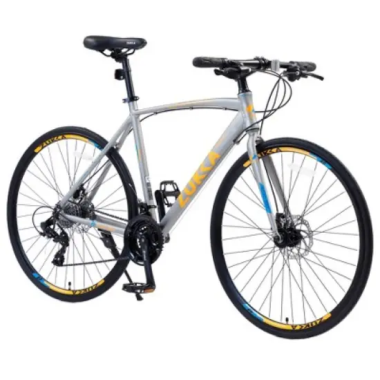 Gulches 700C Hybrid/Road Bike,24-Speed (38), Aluminum Rims,  70025C Tires, Dual Disc Brakes, 85% Pre-Assembled image {7}