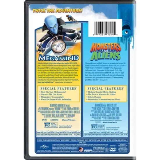 Megamind / Monsters vs. Aliens (DVD)(2018) image {2}
