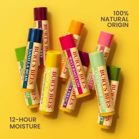 Burt's Bees Moisturizing Lip Balm - Tropical Fruit - 4pk image {7}