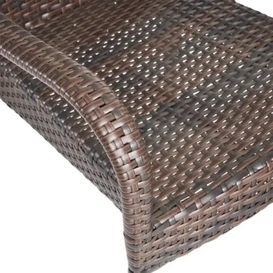 Wesley 5pc Wicker Patio Dining Set - Brown - Christopher Knight Home image {11}