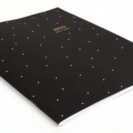 Sugar Paper Essentials 2025 Monthly Planner 8.5"x11" Black and White Dots: Adult Non-Toxic Acid-Free Paper Calendar image {2}