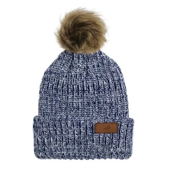 Arctic Gear Adult Acrylic Ribbed Cuff Winter Hat with Pom image {5}