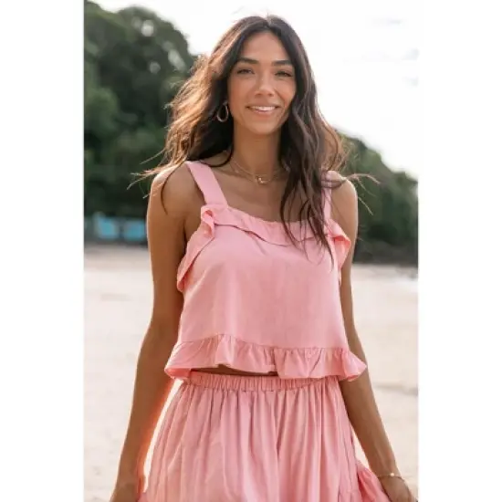 Petal and Pup Womens Pissaro Frill Cropped Top image {4}