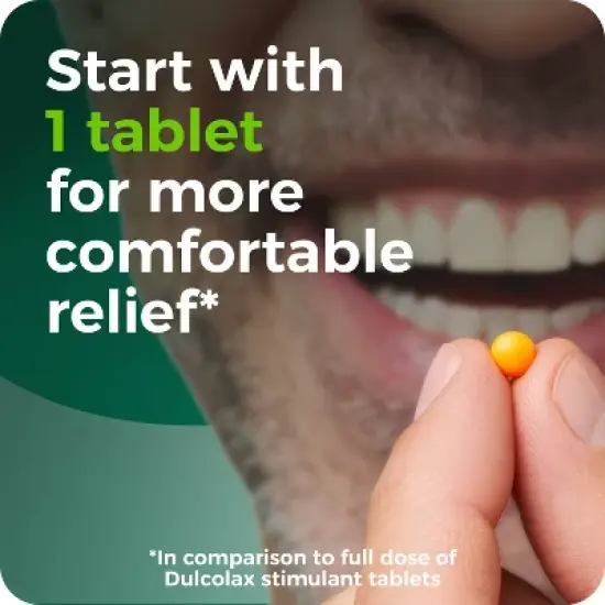 Dulcolax Gentle and Predictable Overnight Relief Laxative Tablets image {8}