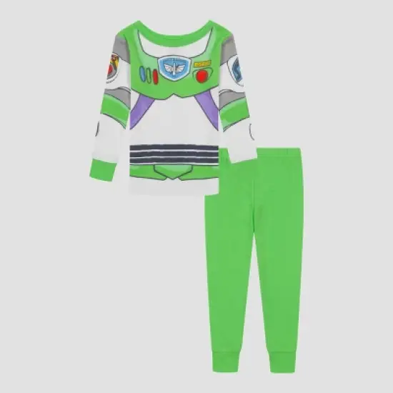 Toddler Boys' 4pc Toy Story Uniform Snug Fit Pajama Set - Green image {2}