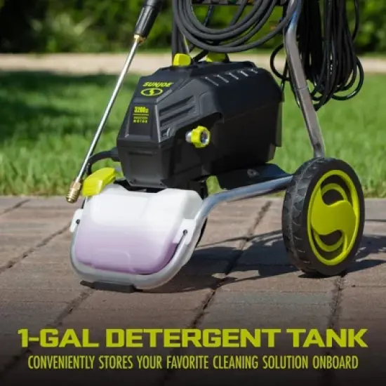 Sun Joe Electric Pressure Washer, Portable Power Tool with Quick Connect Tips and Onboard Detergent Tank - Cleans Patios, Decks and Sidewalks, SPX4800 image {3}