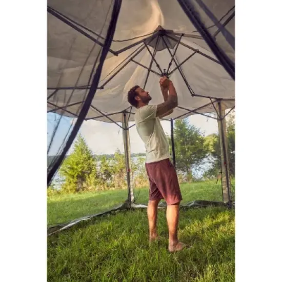 Coleman Back Home 15'x13' Screened Shelter - Tan image {10}