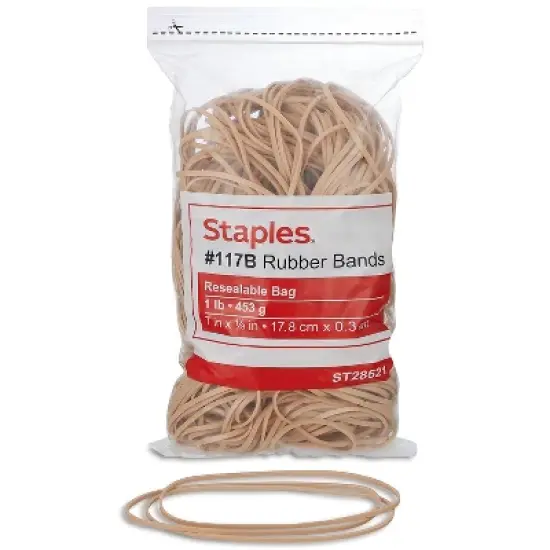 Staples Rubber Bands Size #117B 808017 image {3}