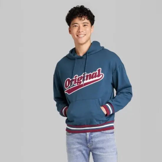 Men's Fleece Original Patch Hoodie Sweatshirt - Original Use&trade; Navy Blue image {1}