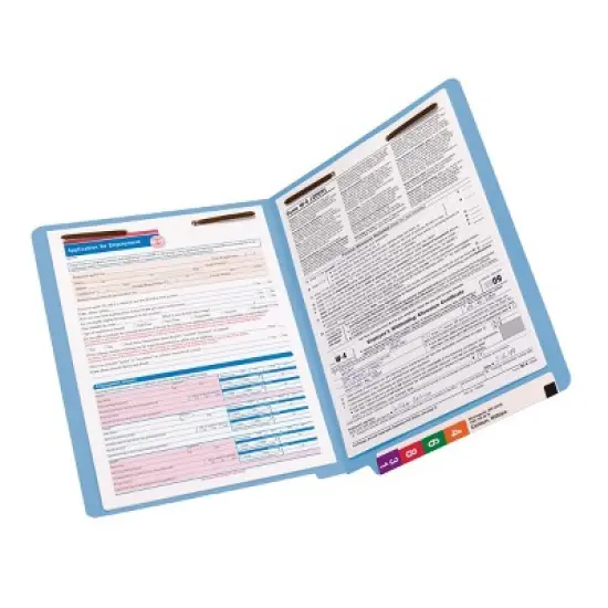 Smead End Tab Fastener File Folder, Shelf-Master  Reinforced Straight-Cut Tab, 2 Fasteners, Letter Size, 50 per Box image {7}