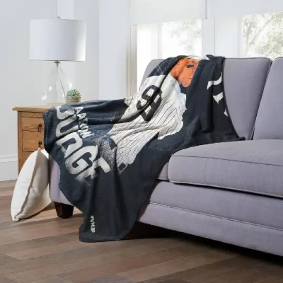 50"x60" MLB New York Yankees Aaron Judge Silk Touch Throw Blanket image {2}