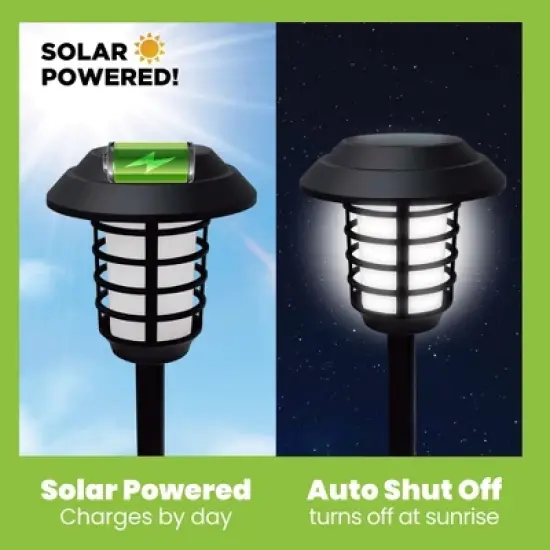 Bell + Howell Color Changing Solar Powered Pathway Lights with Remote - Pack of 4 image {9}