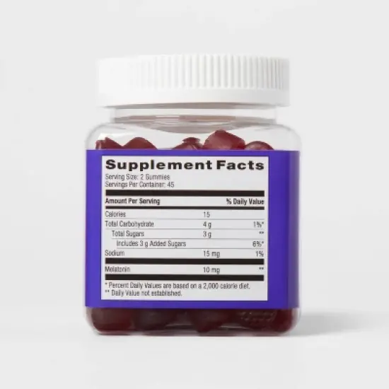 Adult Melatonin 10mg Gummies - 90ct - up&up&trade; image {2}