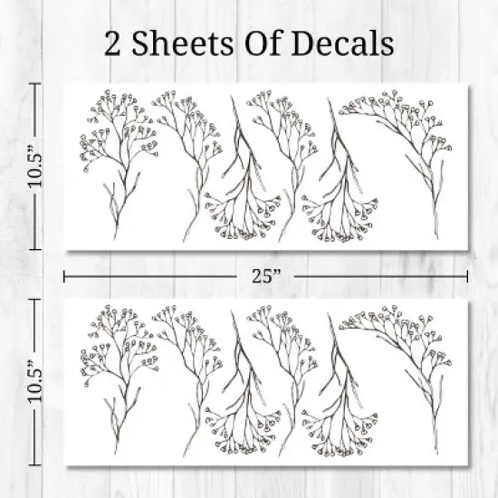Floral Stems Wall Decor - Decalcomania image {5}