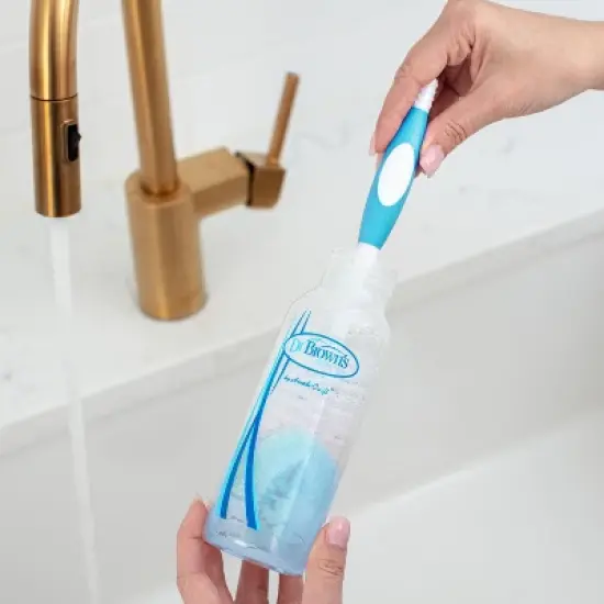 Dr. Brown's Baby Bottle Brush - Sponge and Bristle Brush - 3pk image {4}