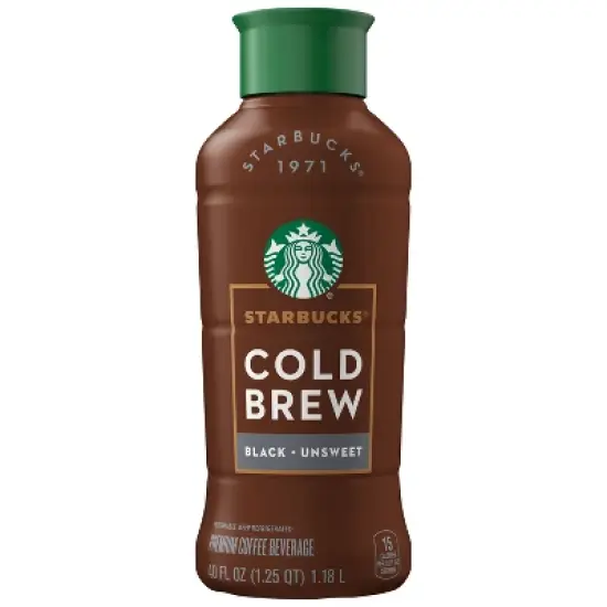 Starbucks Black Unsweetened Cold Brew Coffee - 40 fl oz image {5}