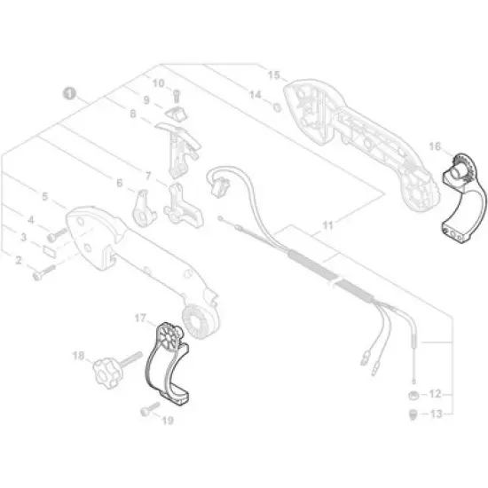 Echo OEM Brackets (C405000370 + C405000360) for PB-770T Leaf Blower - CMB314 image {3}