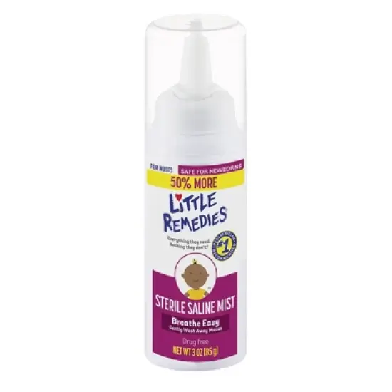 Little Remedies Saline Nasal Mist for Babies Stuffy Noses - 3 fl oz image {9}
