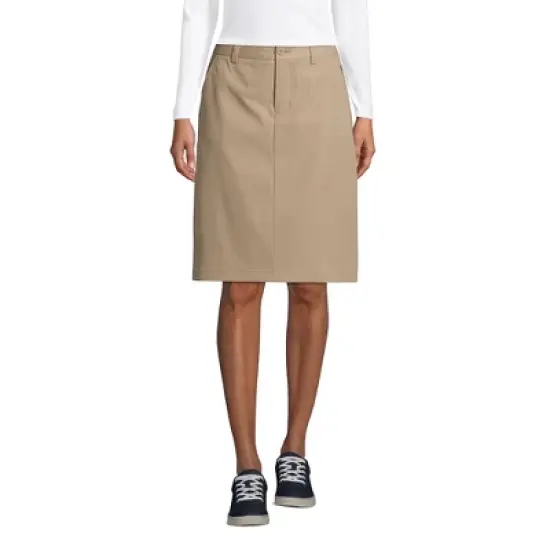 Lands' End Lands' End School Uniform Women's Active Chino Skort Top of the Knee image {2}