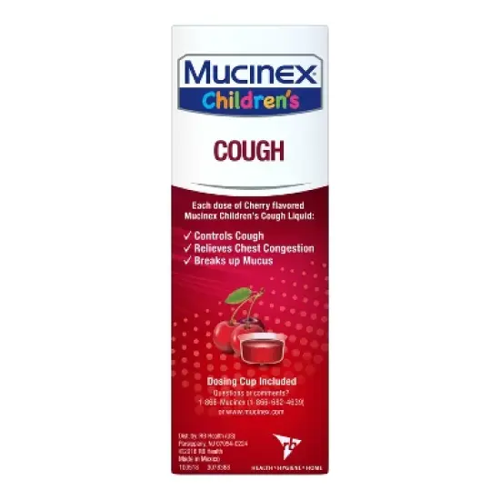 Mucinex Children's Cough Medicine - Cherry Liquid - 4 fl oz image {10}