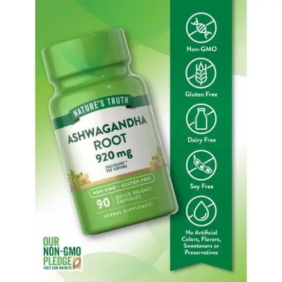 Nature's Truth Ashwagandha 920mg | 90 Capsules image {2}