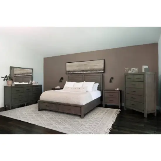 6pc Alix Bedroom Set Gray - Abbyson Living image {1}