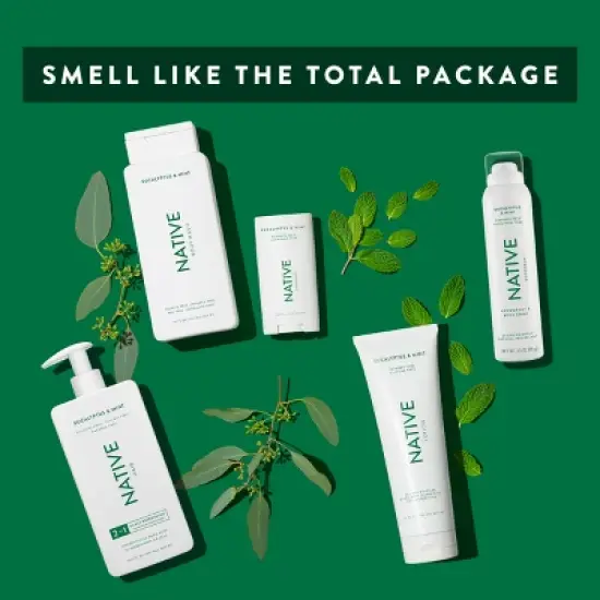 Native Eucalyptus and Mint Body Wash with Pump - 36 fl oz image {4}