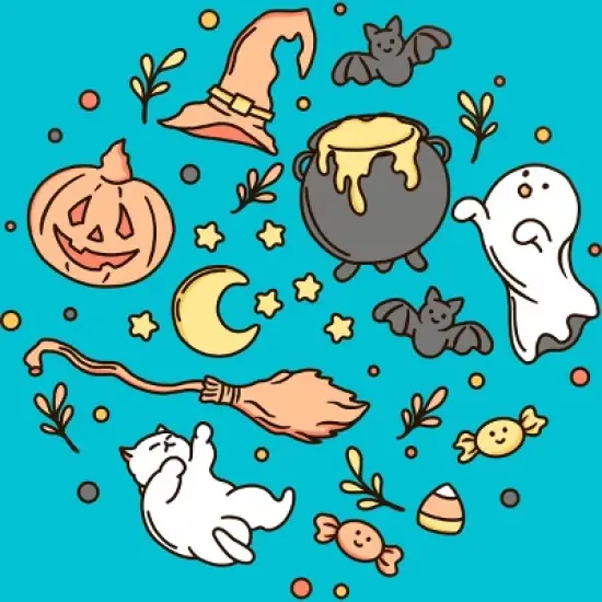 Girl's Design By Humans Halloween By kimprut T-Shirt image {1}