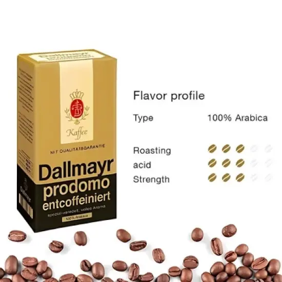 Dallmayr Decaffeinated Ground Coffee 17.6oz / 500g image {2}