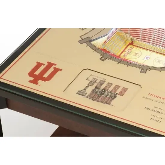 NCAA Indiana Hoosiers 25-Layer StadiumViews Lighted End Table image {3}
