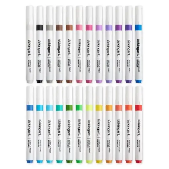 KINGART Acrylic Paint Markers 24 Colors image {11}