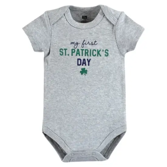 Hudson Baby Infant Boy Cotton Bodysuits, Cutest Clover image {2}
