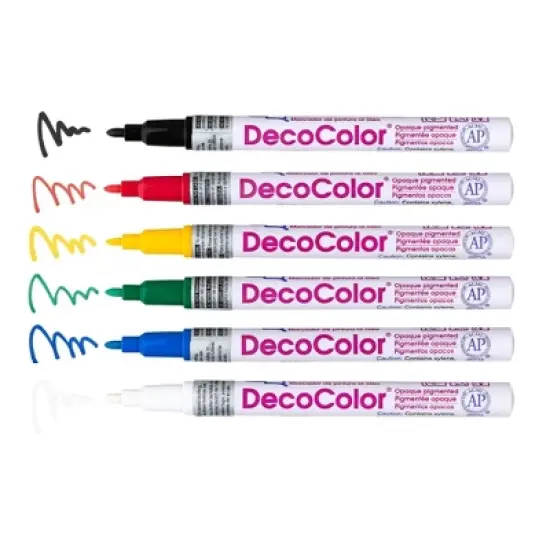 Paint Marker Set 6ct - Marvy Uchida Decocolor image {2}